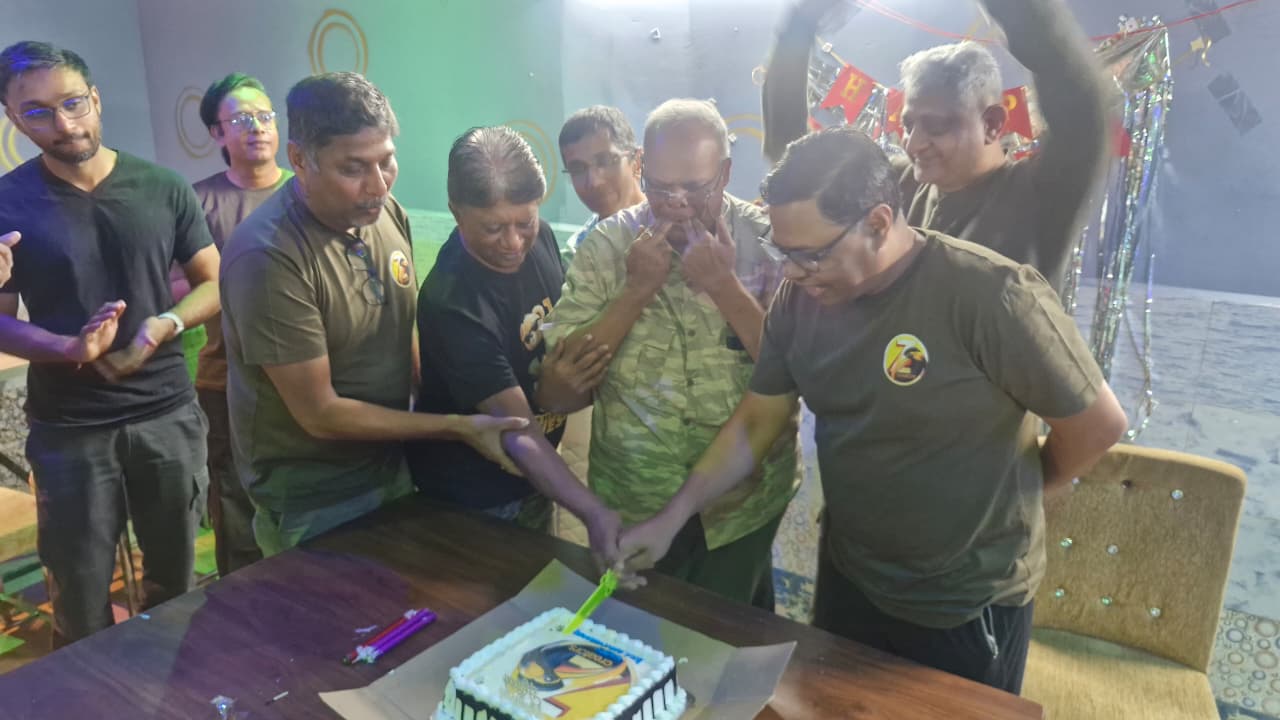 Anniversary cake cutting